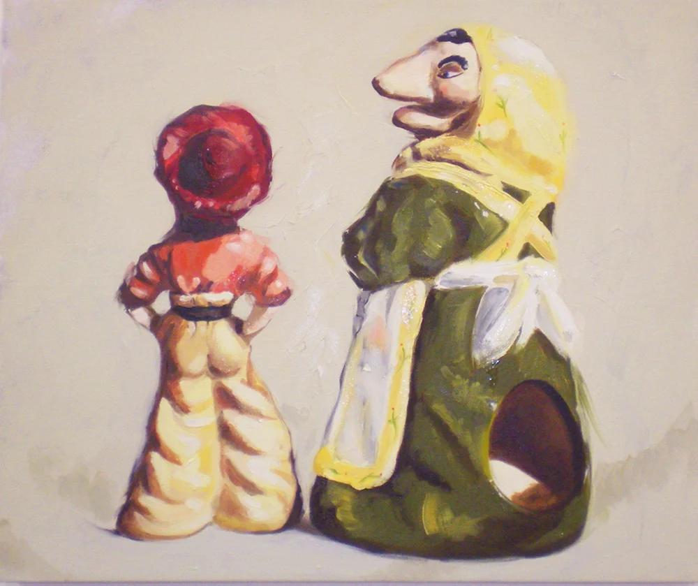 Monique Motut-Firth. Advice , 2010. Oil on canvas.