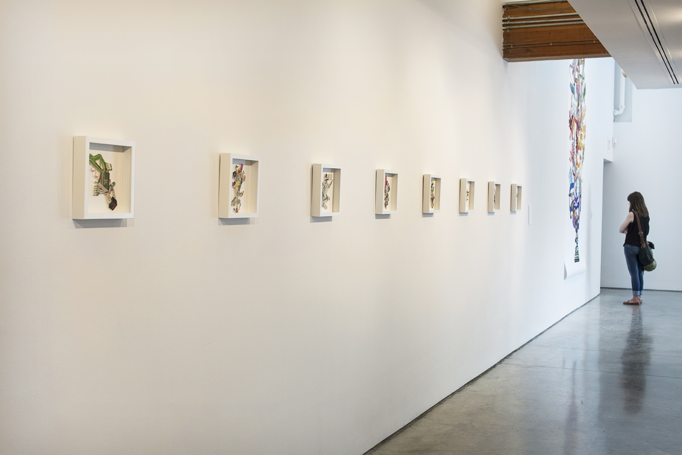 Monique Motut-Firth. EXTENSIONS Graduate Exhibition Installation view, 2015. Charles H. Scott Gallery.