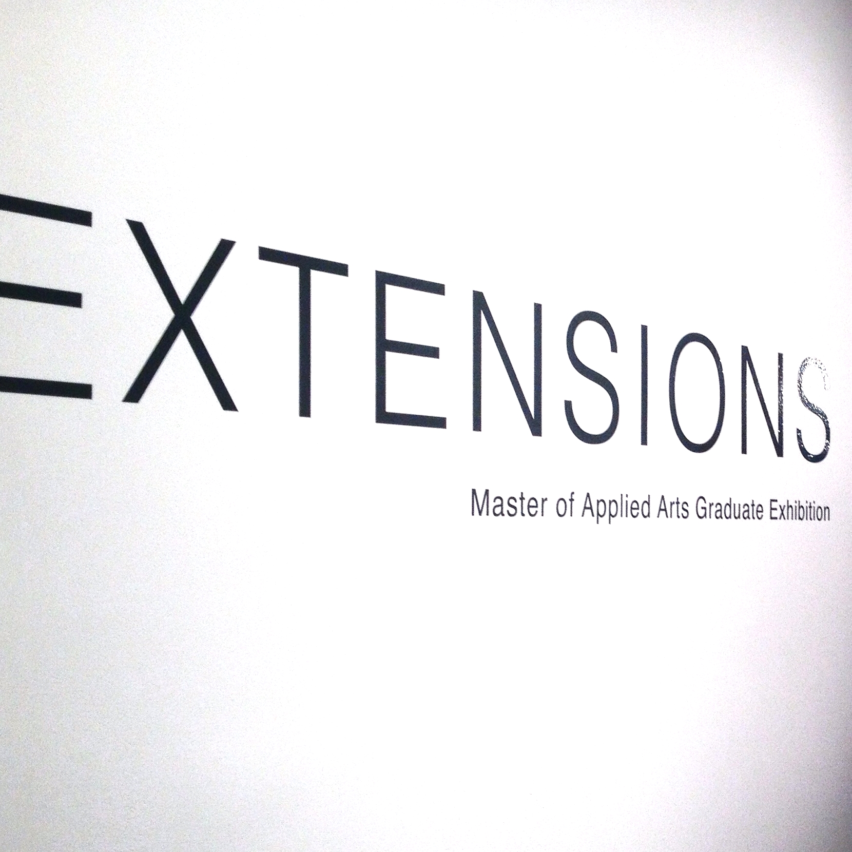 EXTENSIONS Master of Applied Arts Graduate Exhibition, 2015.