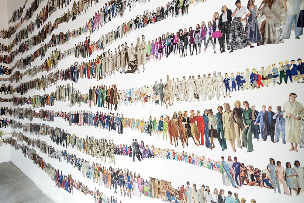 Monique Motut-Firth. Polly's Paper Dolls , installation view, 2015.