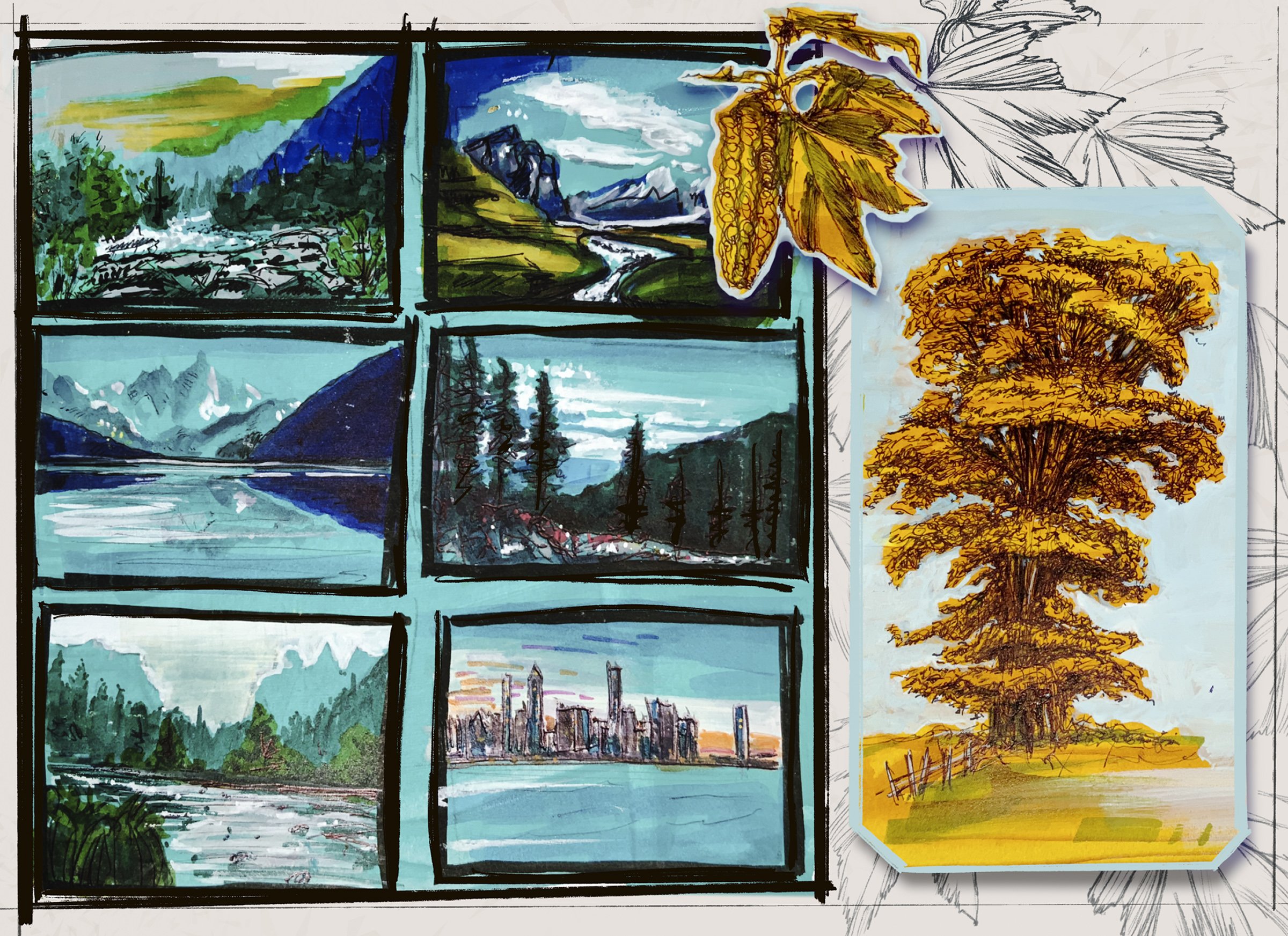 Sketchbook- Landscapes