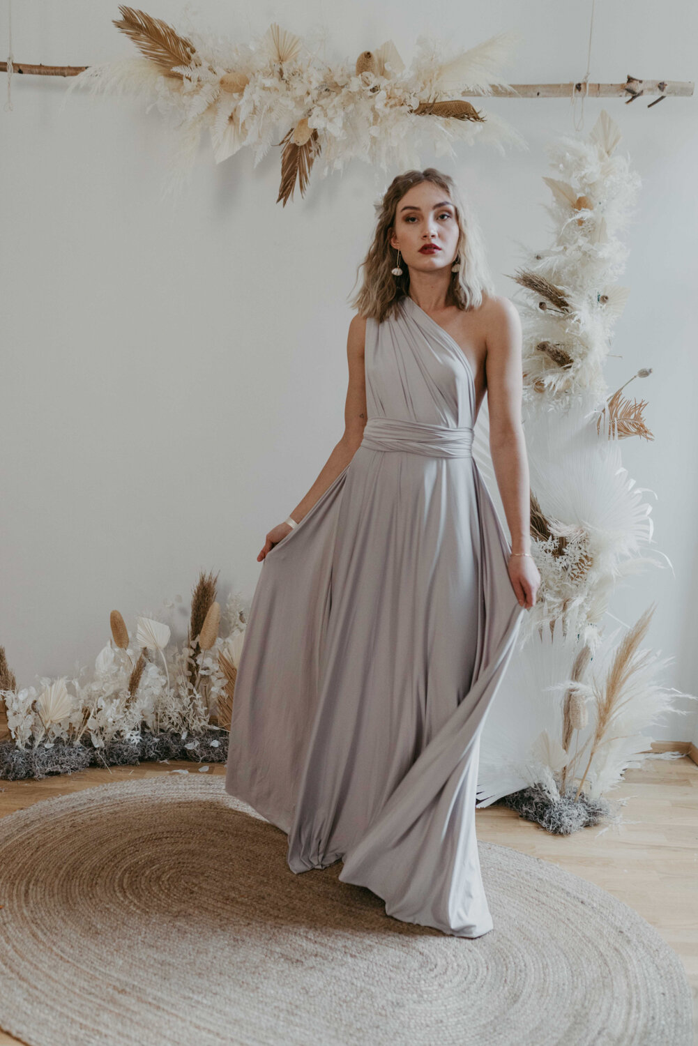 long silver dresses for weddings