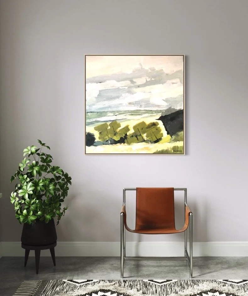 Coastal Beach Scene | Deadmans | Achival Print #1916