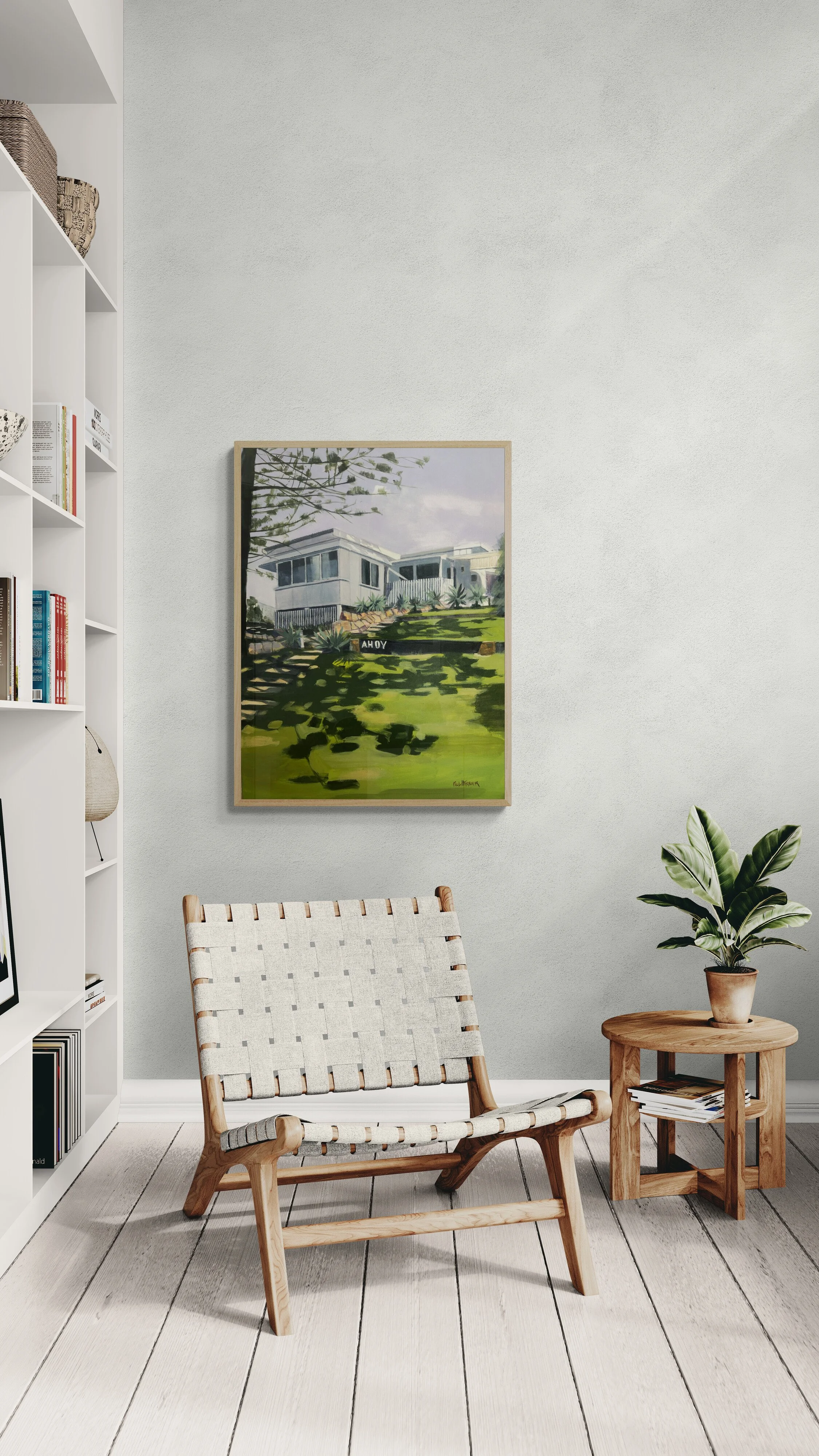 Coastal Beach Shack Print | AHOY| Print #2053