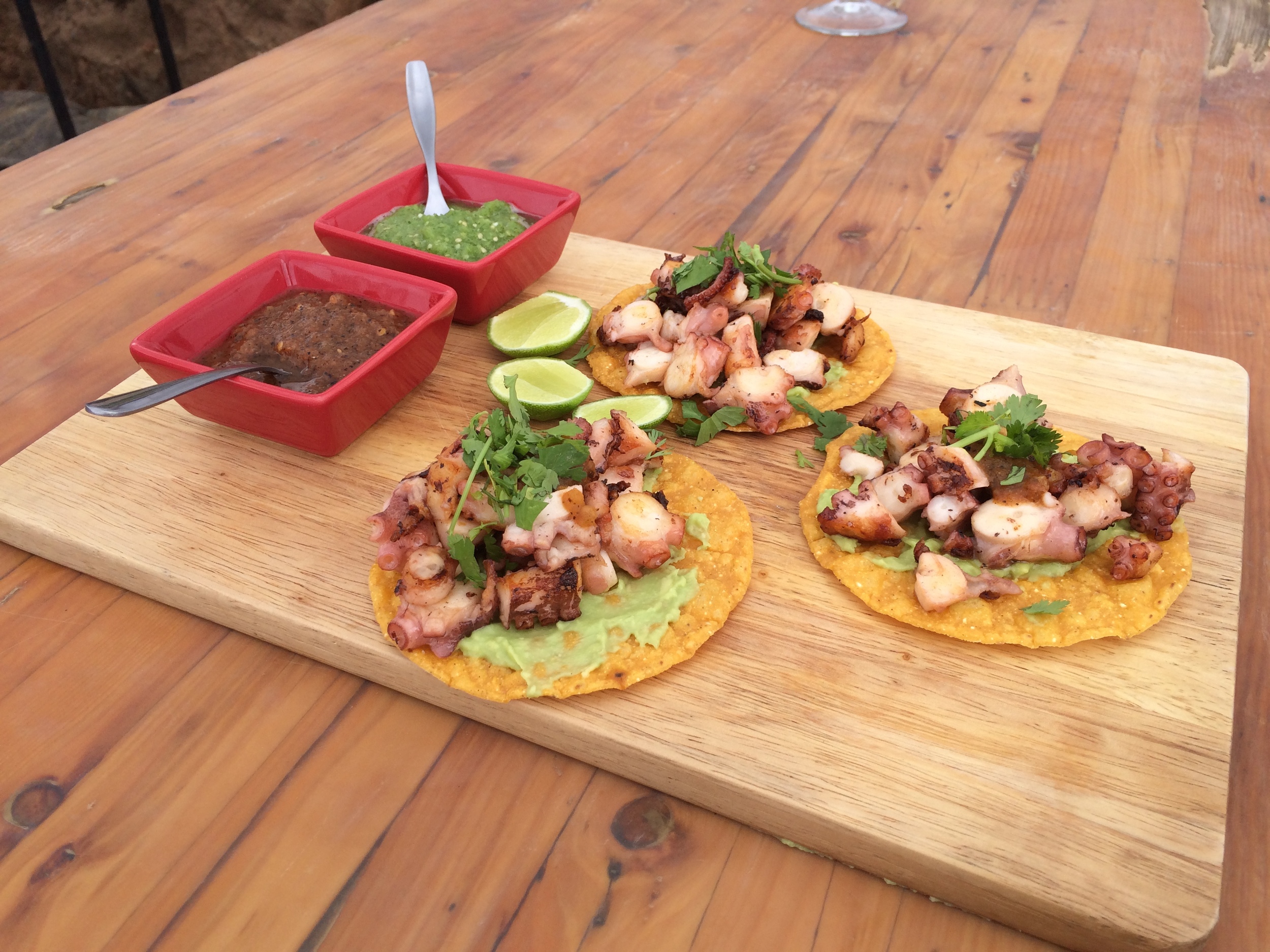 Tostadas de Pulpo - BTK Tasting Tour