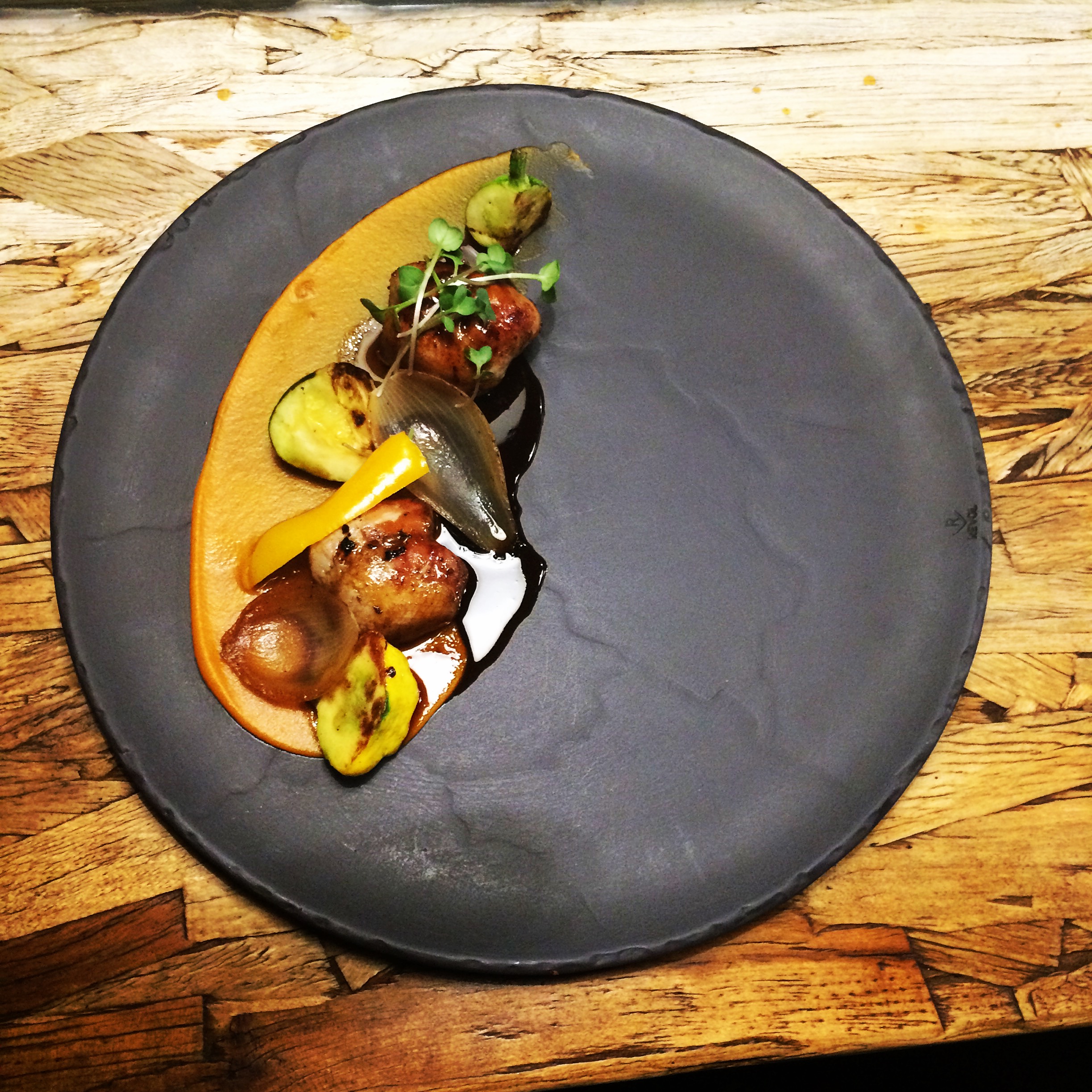 BTK ON TOUR: the main course was quail breast at Corazón de Tierra