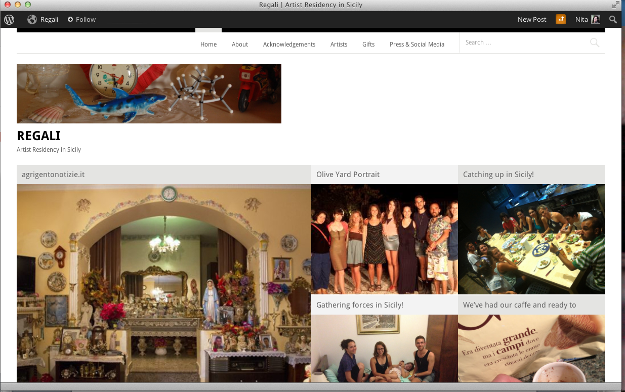 Regali Project Website