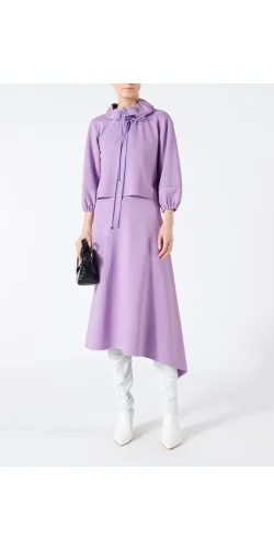 strapless open back dress Mini Satin Purple Slip Dress