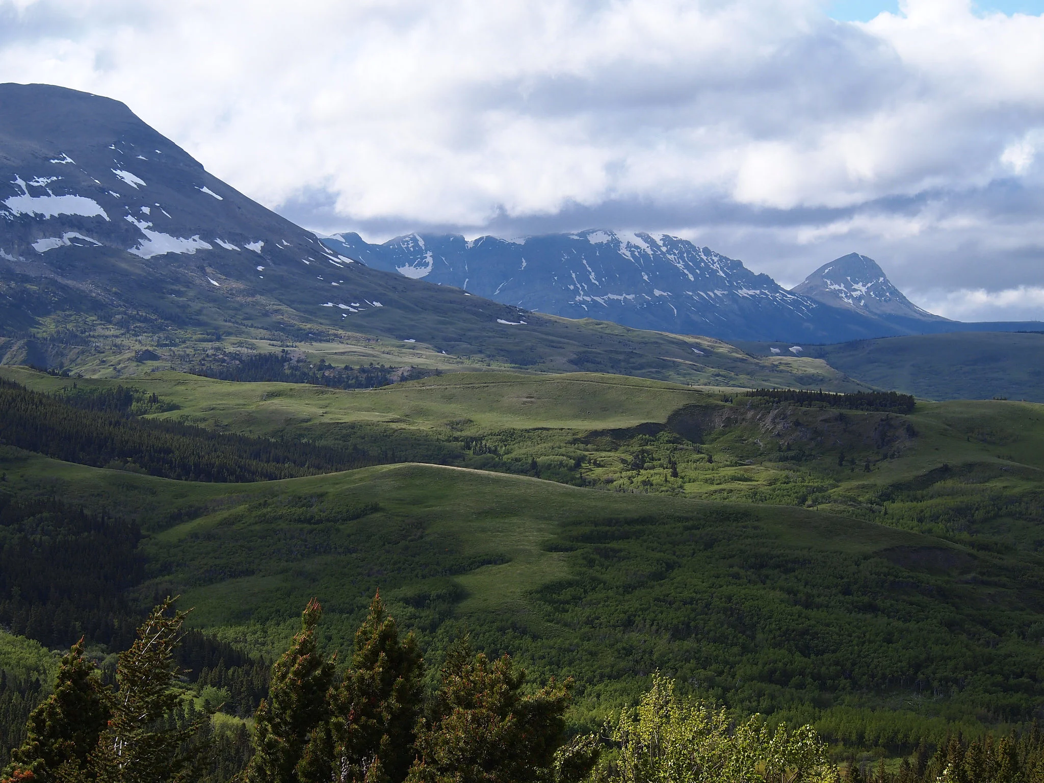 Looking towards Glacier National Park...