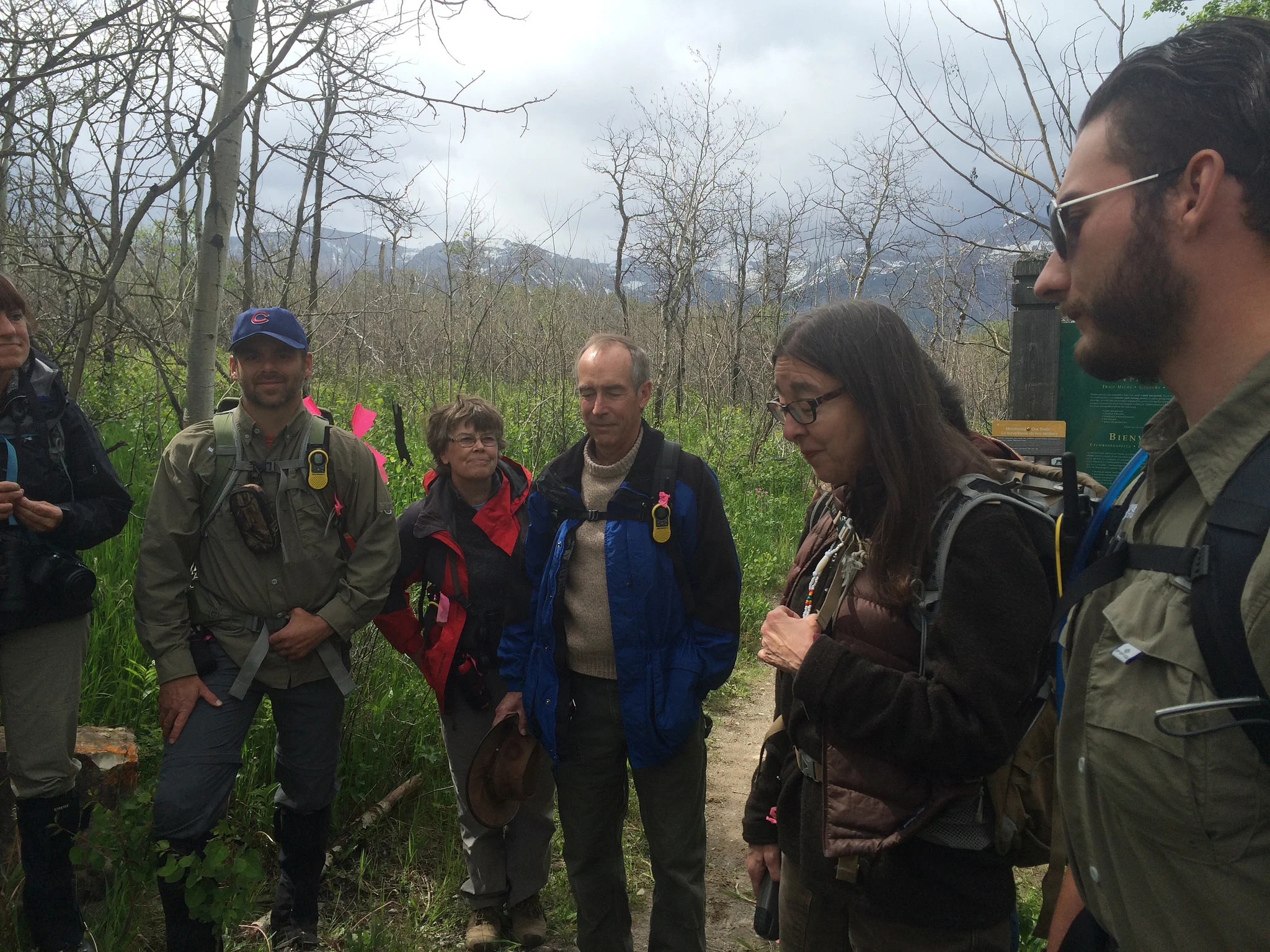 Christina Eisenberg and colleagues explaining the ecological significance of the area