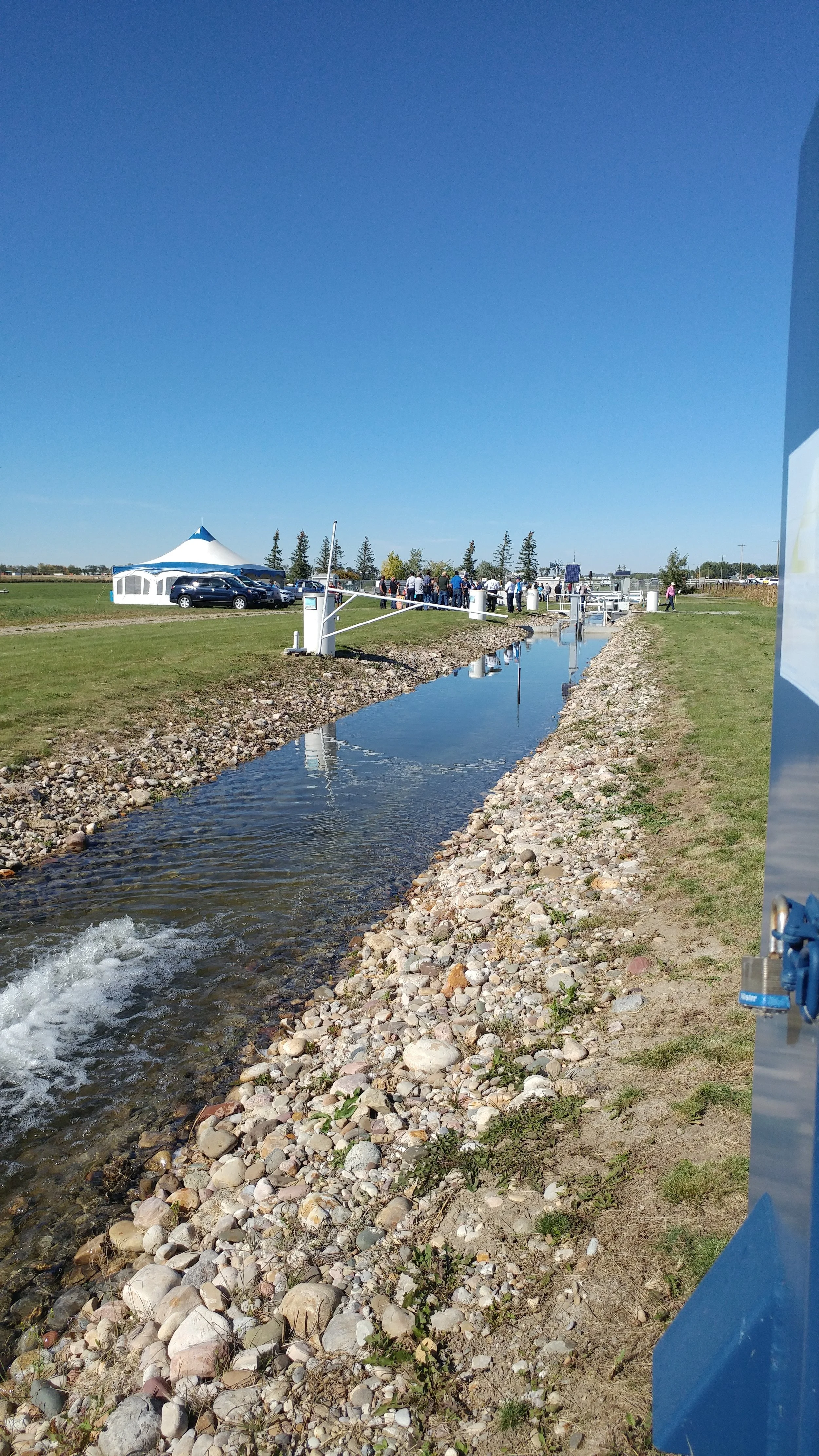 The Alberta Irrigation Technology Centre - where organizers gave a live tour of the Water Monitoring Technology and Equipment.