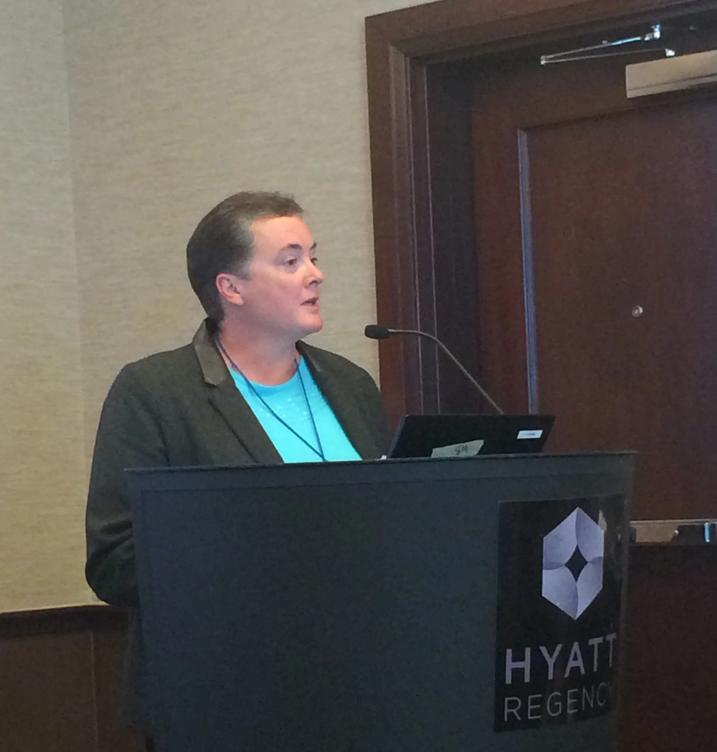 Rhonda Clarke-Gauthier Executive Director of the Mighty Peace Watershed Alliance speaking at PNWER's 2016 Annual Summit. 