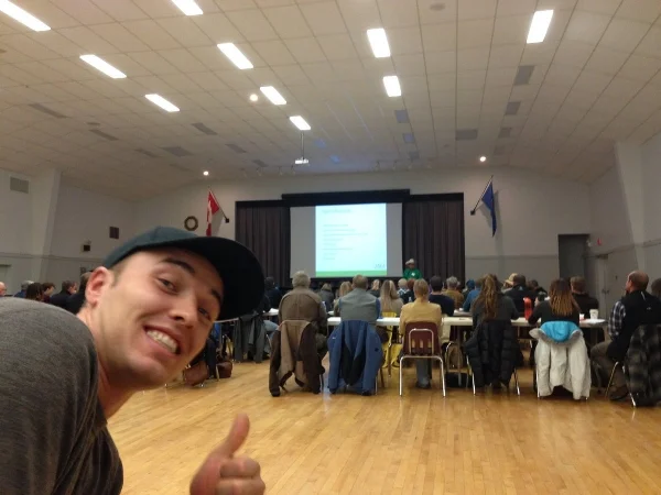 The author, clearly valuing the native grass talk at the FRF