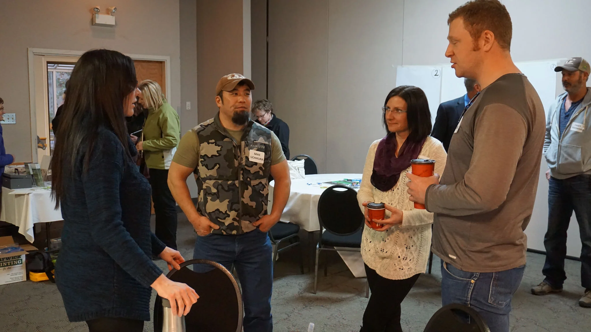 A group of our amazing WLP team: Jamie (Farming Smarter), Mike (Alberta Conservation Association), Kristi and Ross (Cows & Fish)