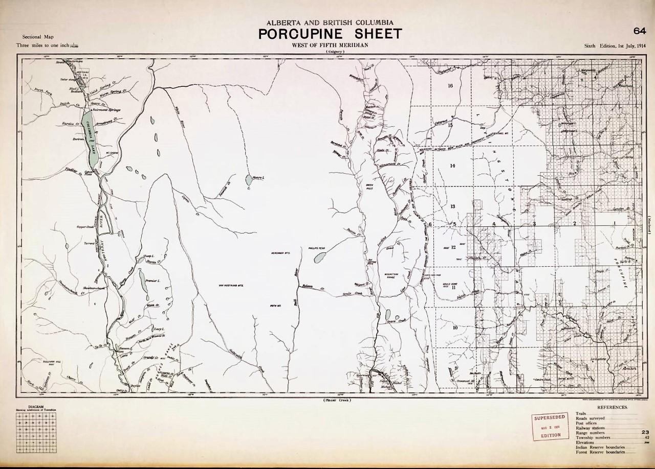 Alberta and British Columbia Porcupine Sheet