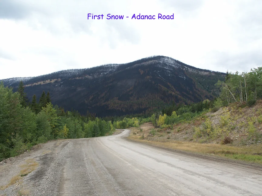Secondary roads in the Castle, like the Adanac Road, recieve less traffic so there is not the same need to upgrade to pavement. Photo Credit: RJ Pisko