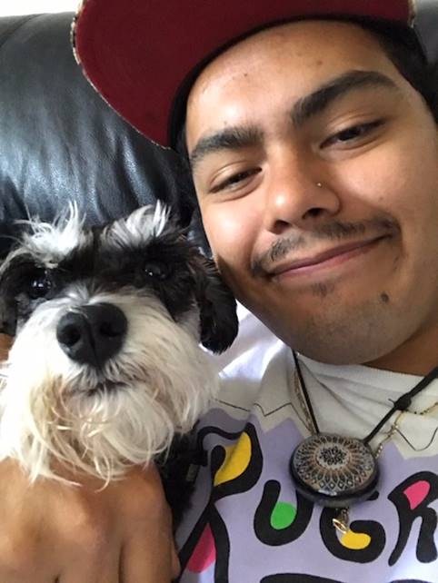 Francisco & his dog, Ozzy