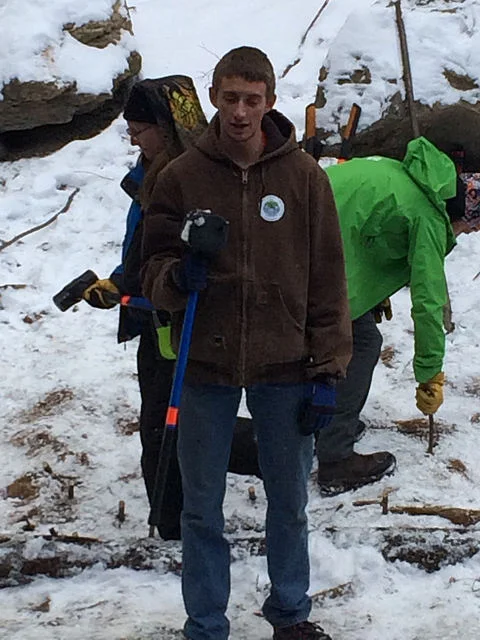 Board Director Antoine Gendron - boots-on-the-ground restoration work