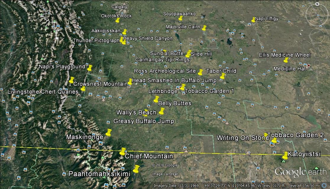 Blackfoot Pre-1850 Land Use Sites