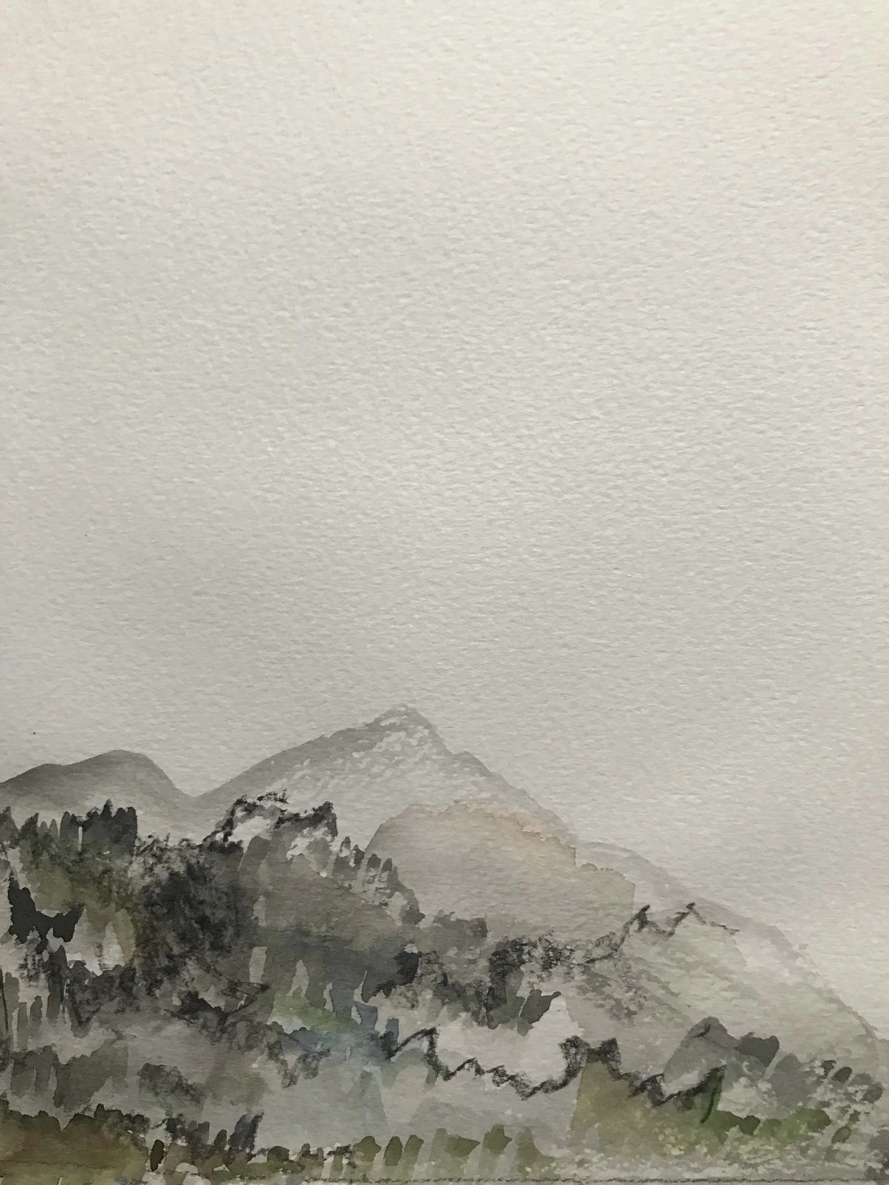  watercolour on cold pressed paper  21 x 29 cm  $400 (framed) 