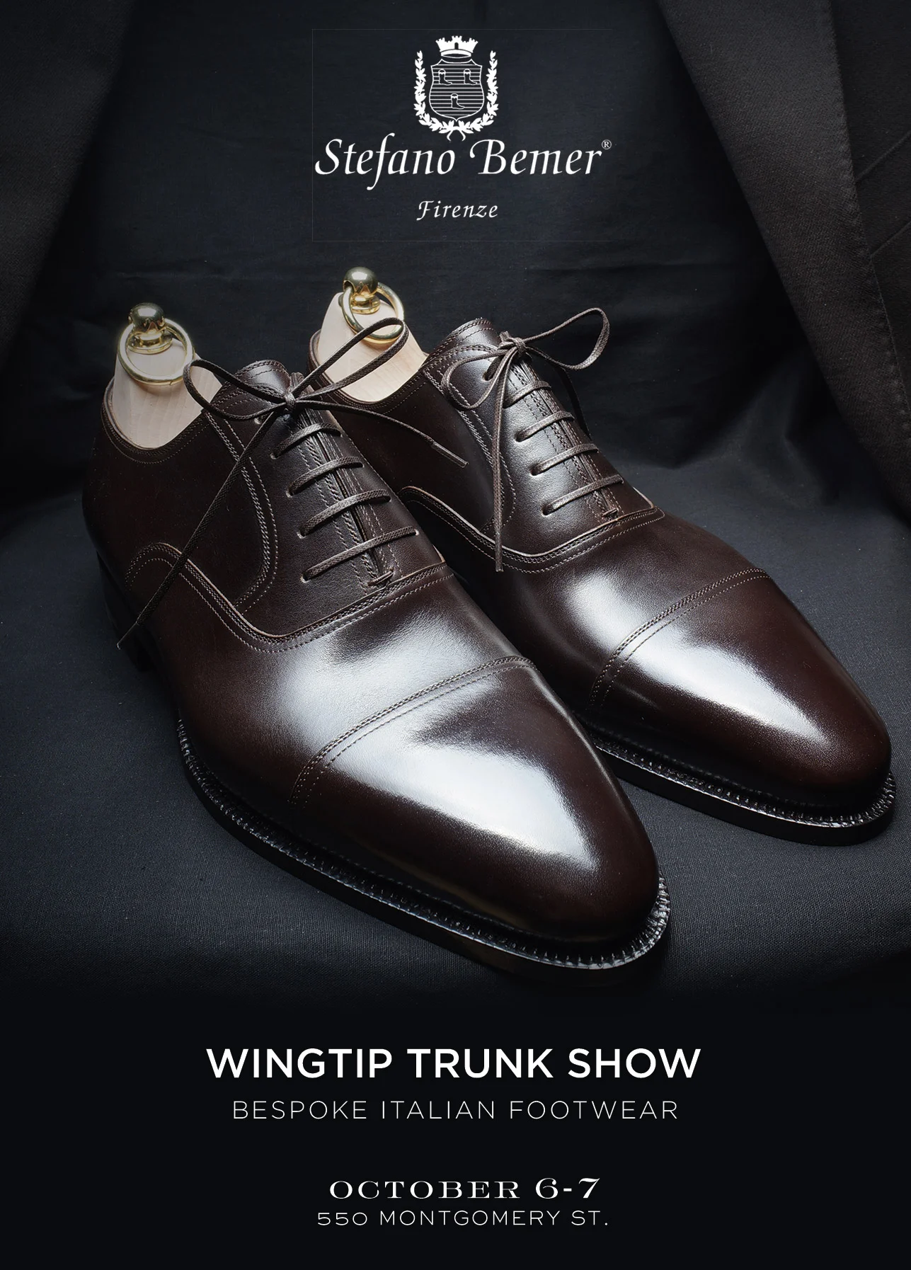 TRUNK SHOW, "Wingtip, date, address"