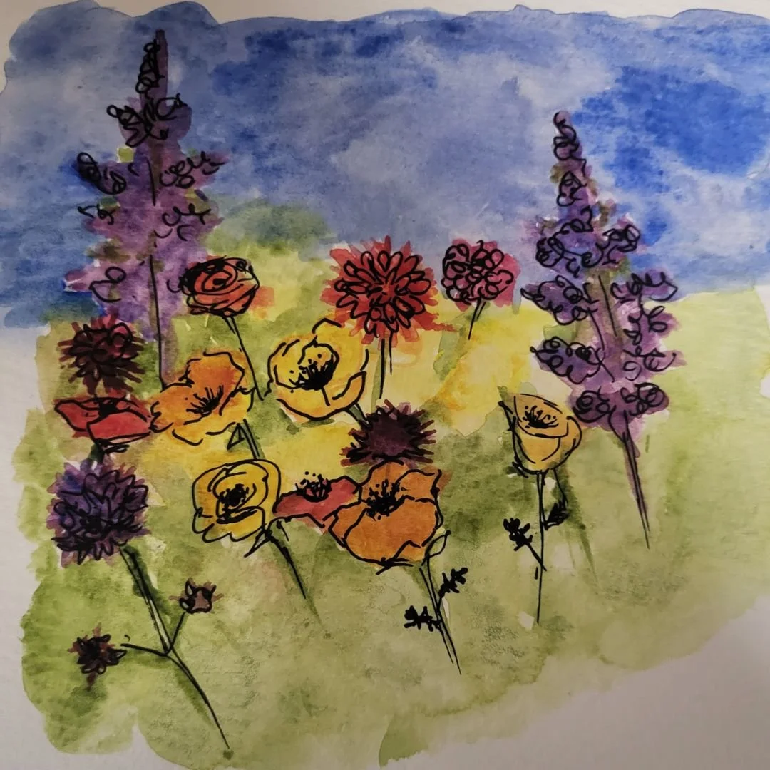 Wildflower illustration by Andrea King