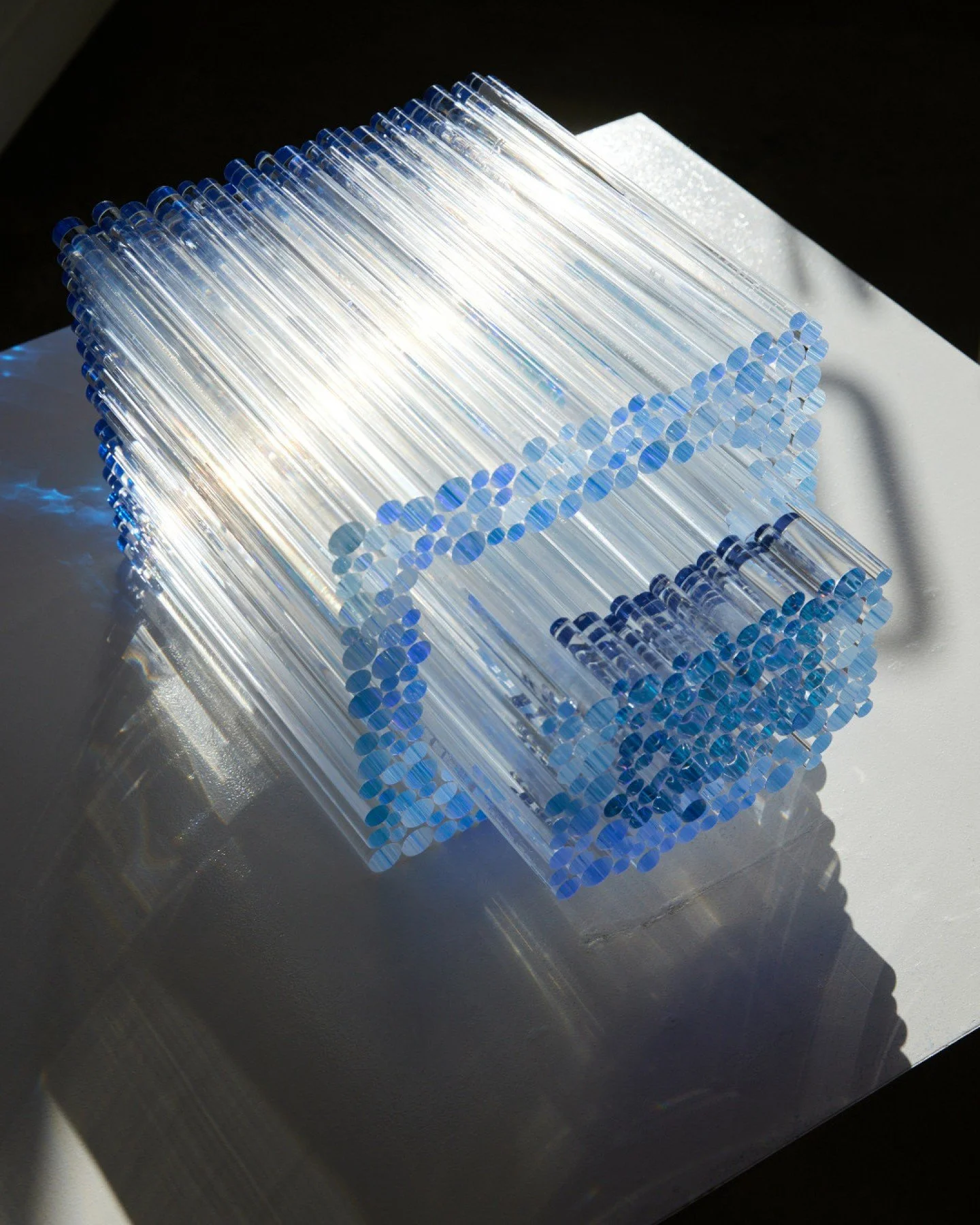 A sunny day is the best time to see The Gradients.

Drawers that tell the story of giant mythically-scaled colour keepers that we see as sunset and sunrise. There's more to it, but for now, three of these works showing at Sophie Gannon Gallery.

📸 b