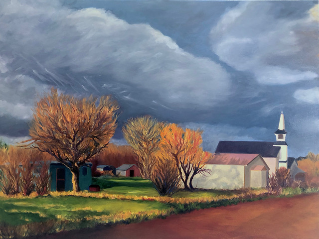 Looking Back, Oil on Canvas, 36" x 24"