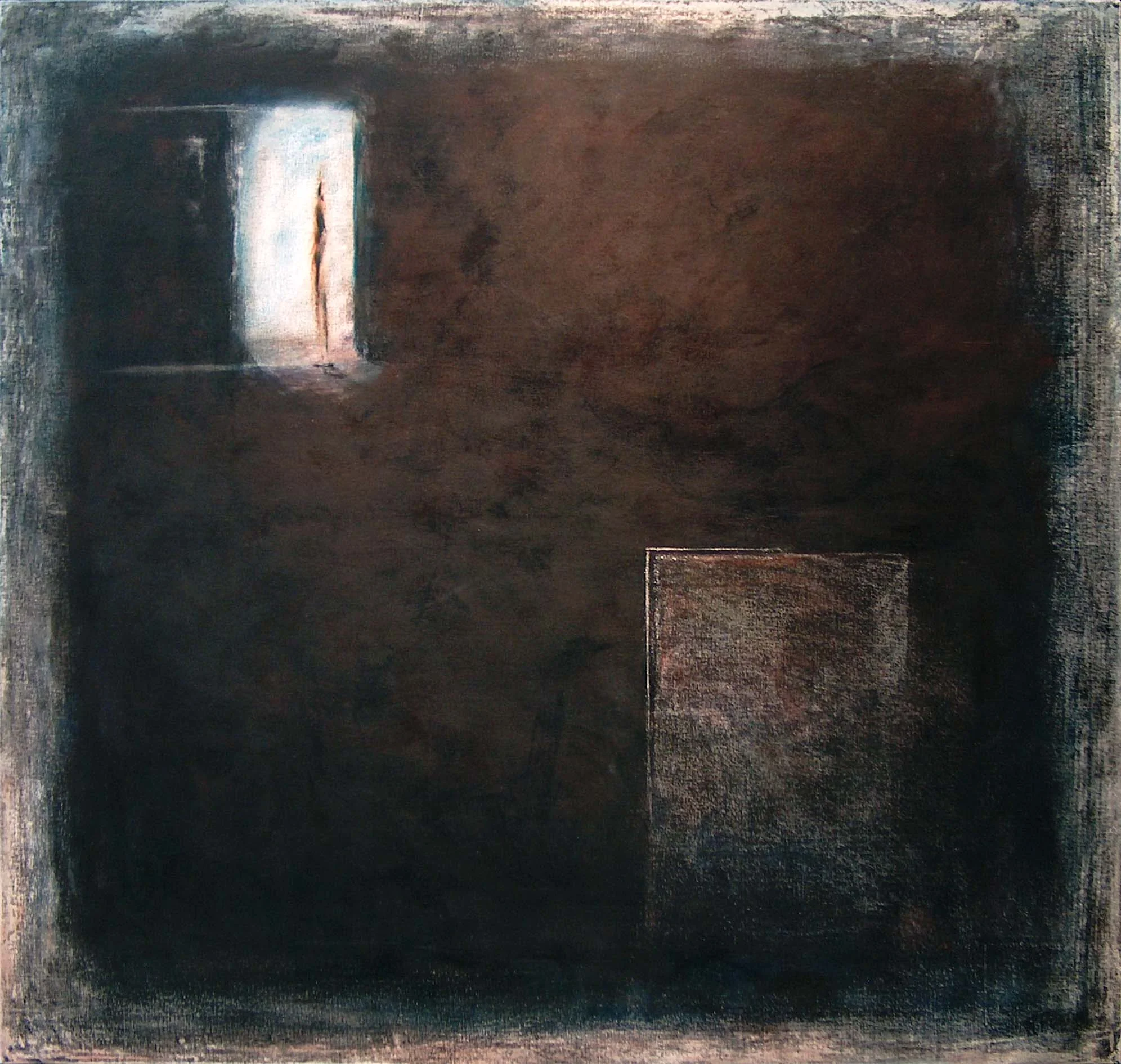 Nuit Blanche, 2003, 150 cm x 130 cm, acrylique sur toile brute, encadrée