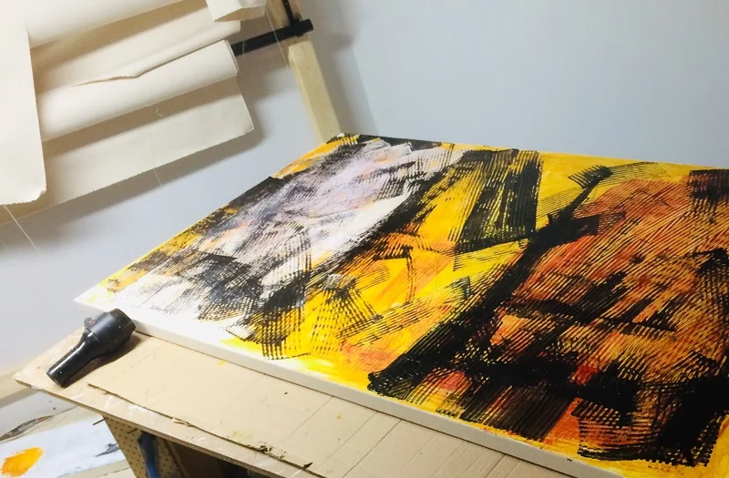 INTERVALLE ... ENTRE LE GESSO ET LE VERNIS  