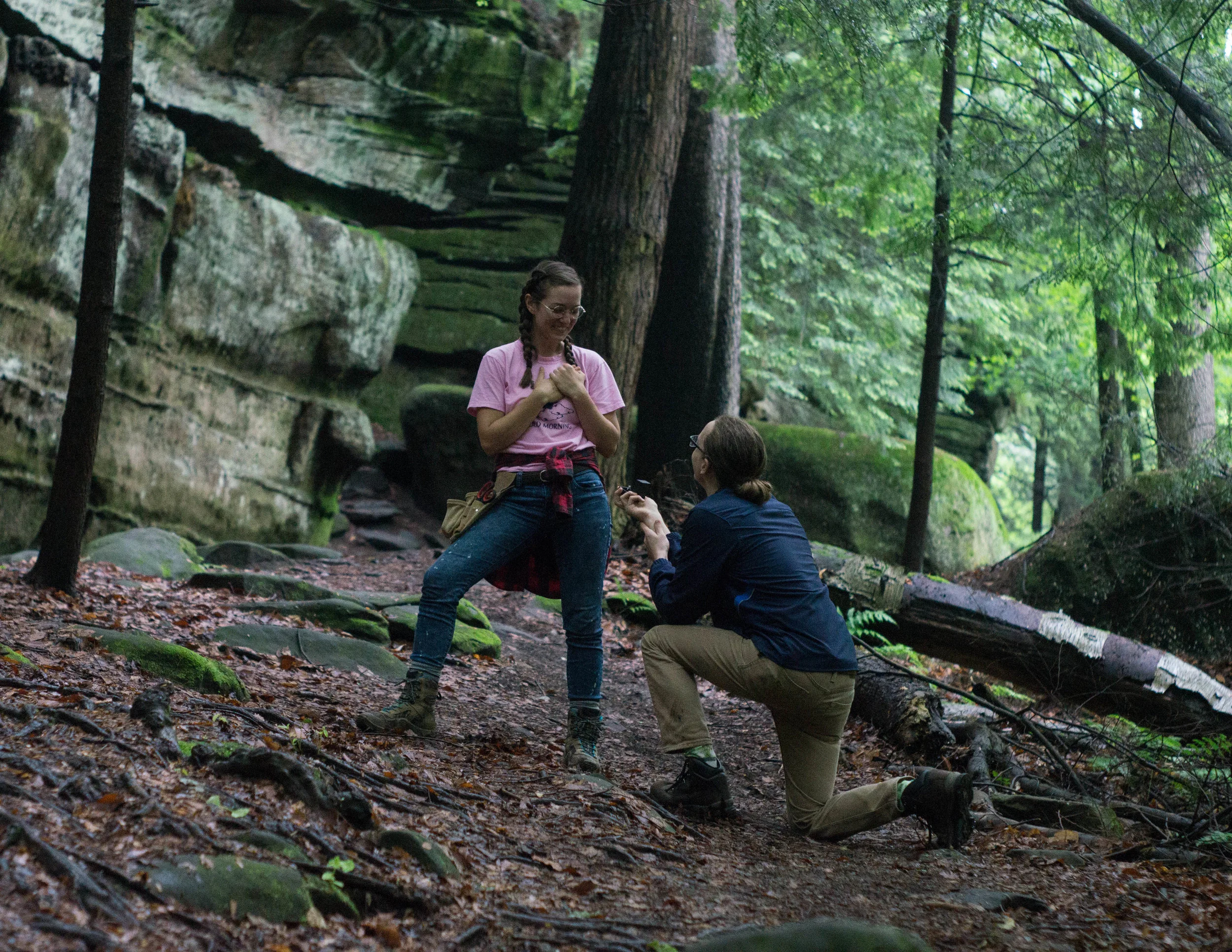 If you're wondering where we are in this slam dunk of a moment — it was our very own Ohio, at Cuyahoga Valley National Park. The best.