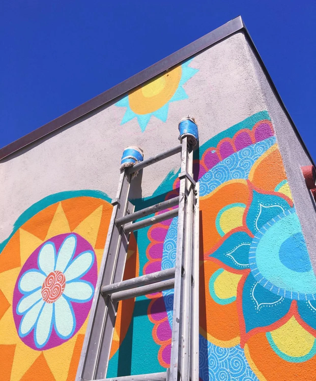 Mural at private residence, Ocean Beach, San Diego, 2017