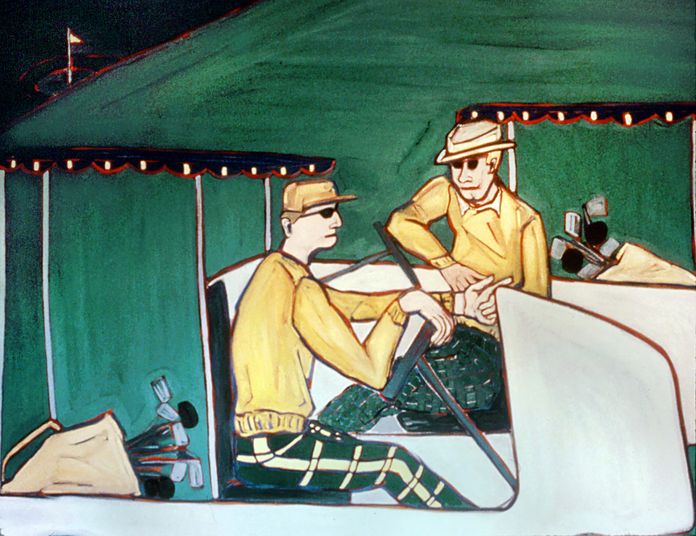 On the Course oil on canvas 60" x 72" 1986