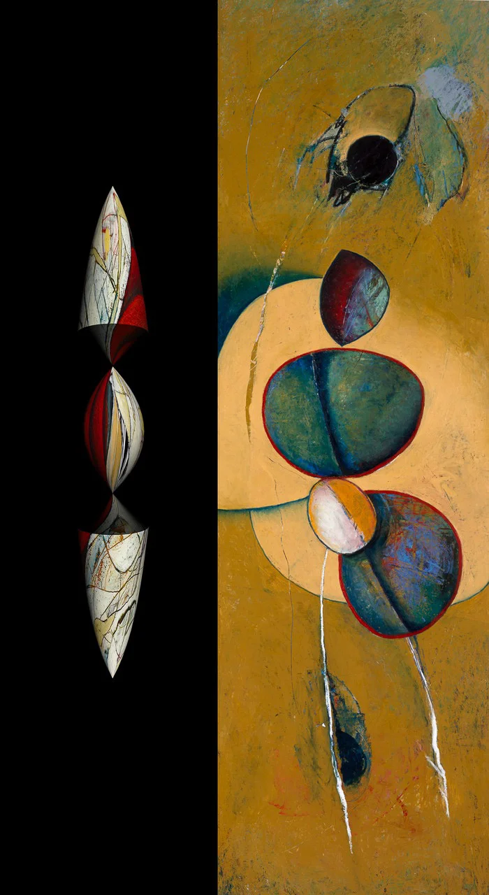 Parallel Universe: Spider Oil & Pigment 69” x 40”