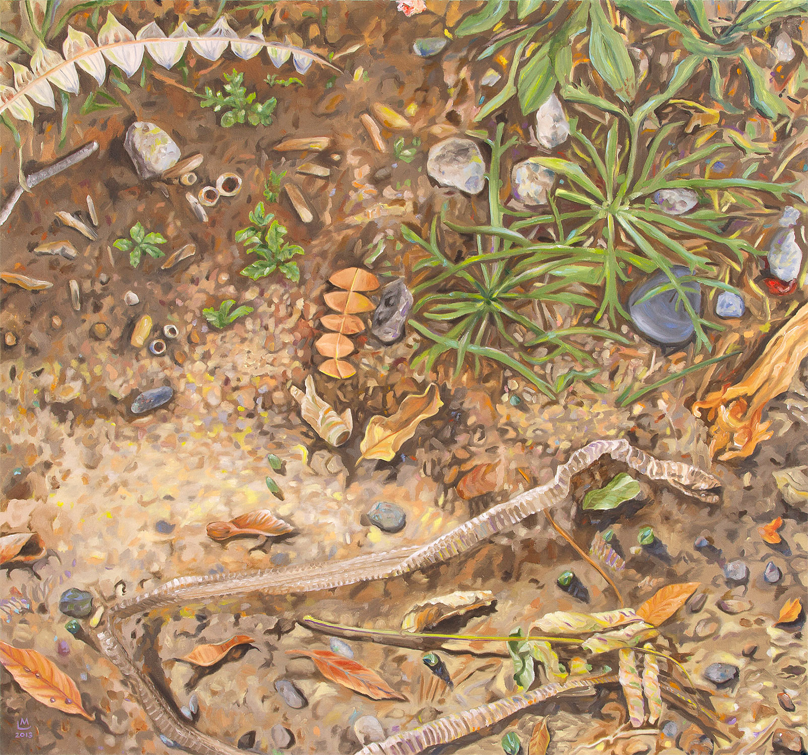 Blue Stone Oil on canvas, 28"h x 30"w, 2014