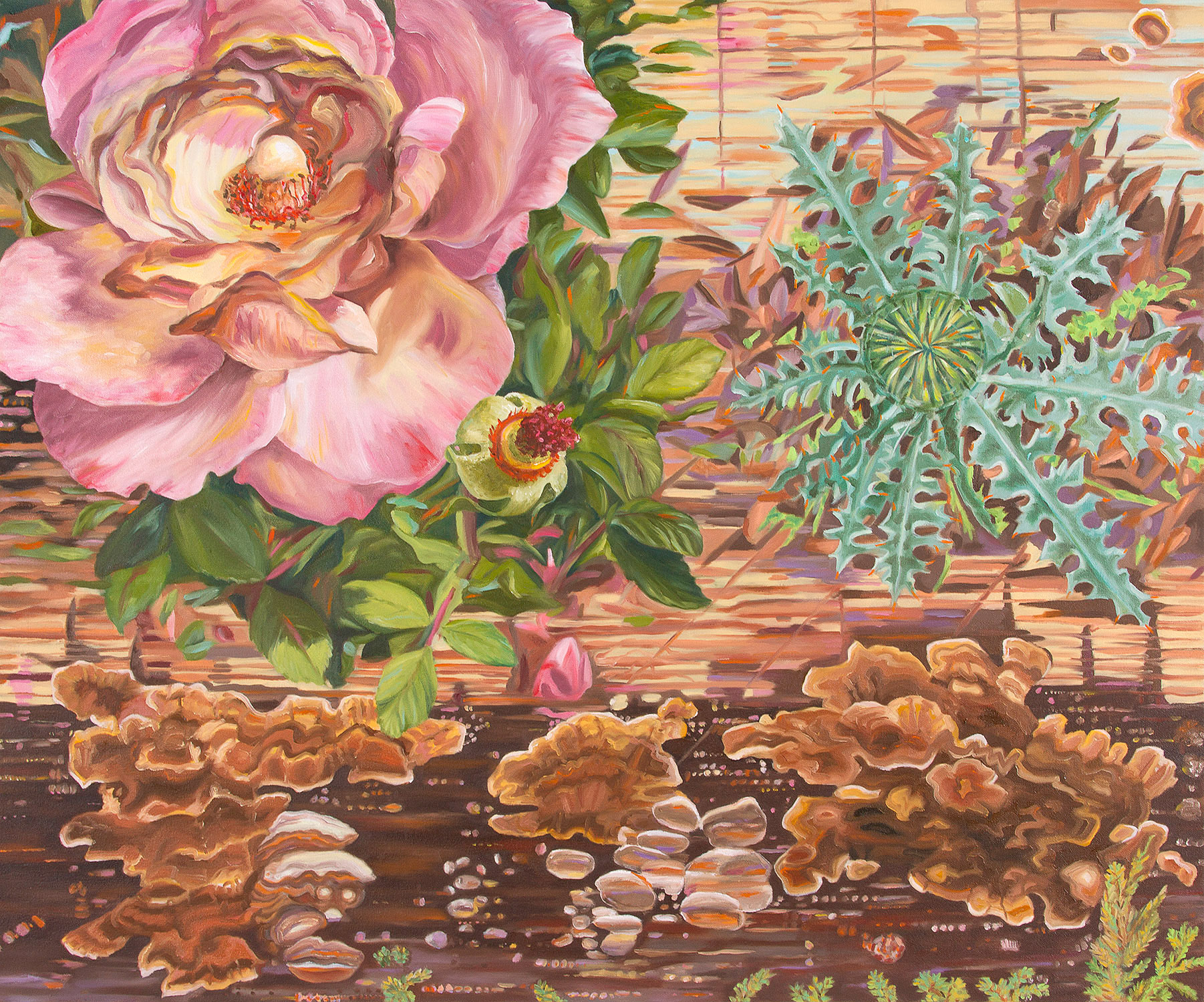 Beauty & the Beast Oil on canvas, 30"h x 36"w, 2015