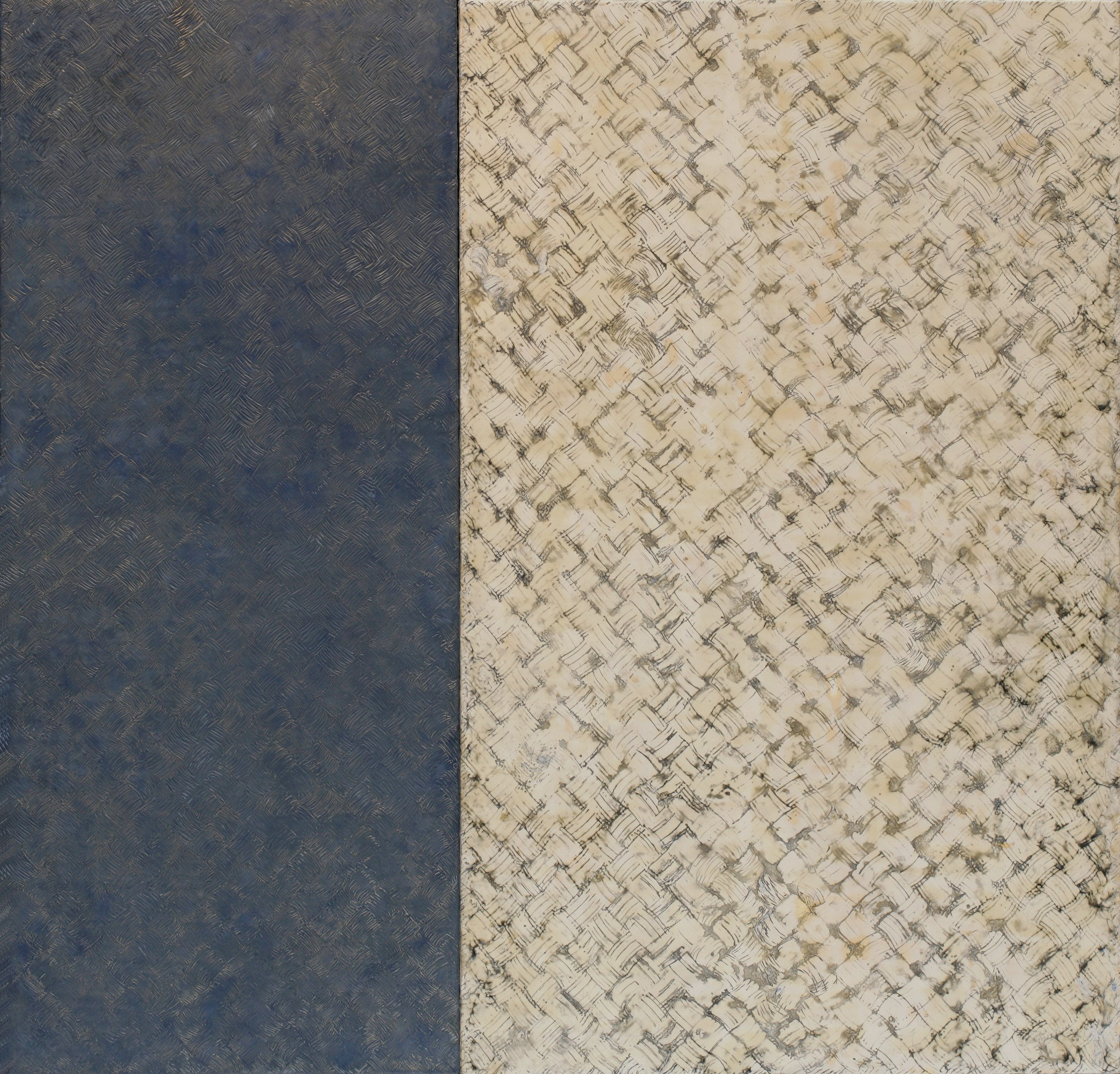 Nets, the Weaving and Unweaving (2011) Dyptich 52" x 54"