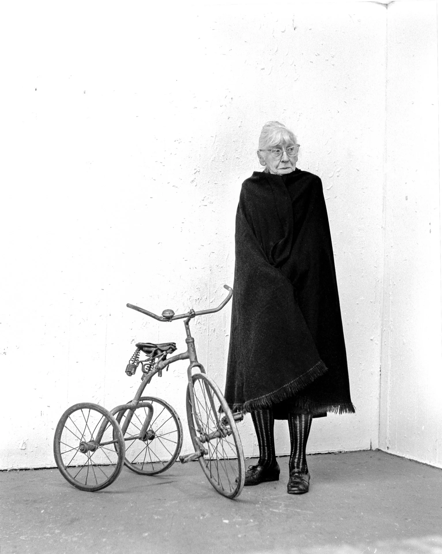 Imogen Cunningham and Tricycle silver gelatin print 14" x 11" Jeannie O'Connor © 1971