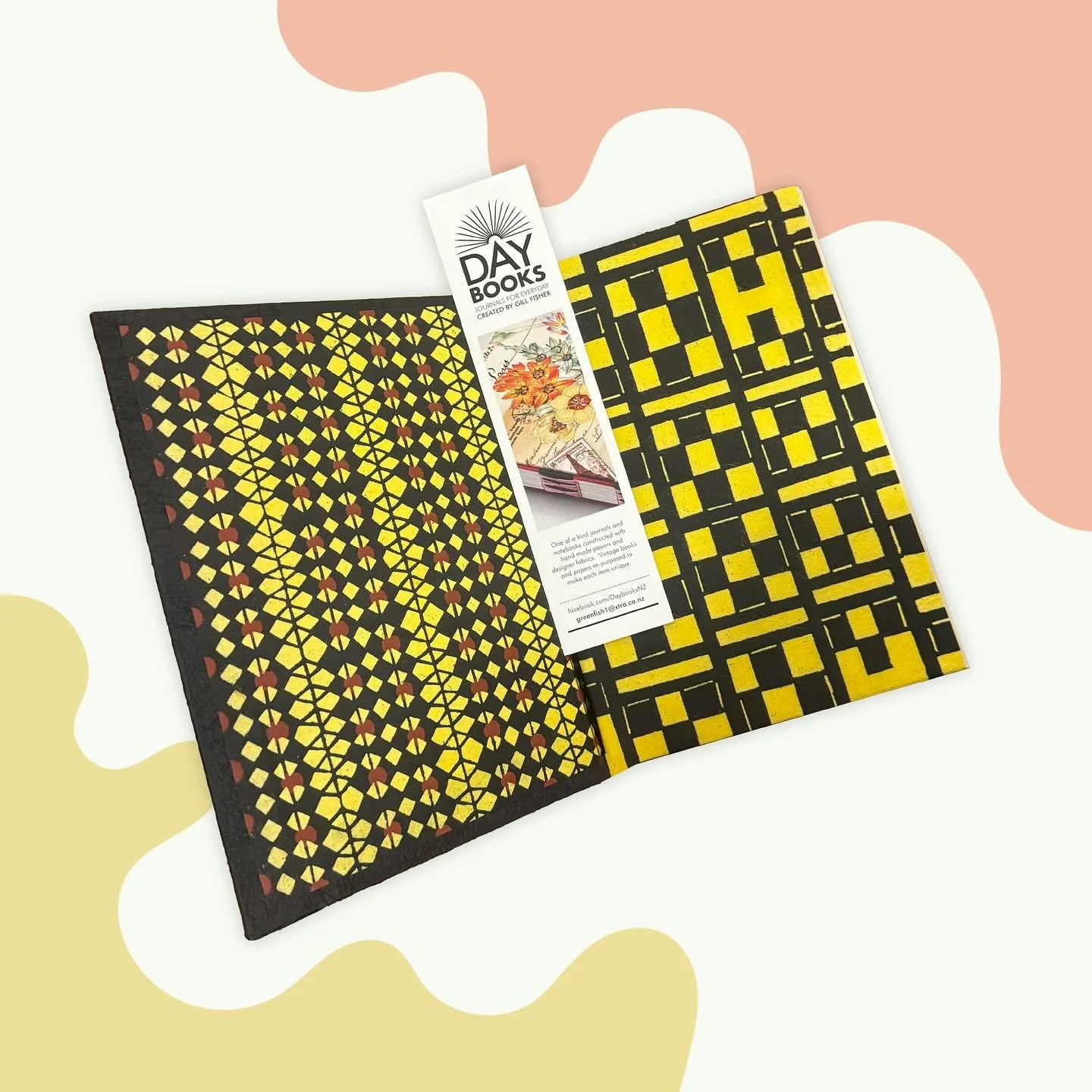 Introducing another wonderful new pop up guest @daybooksnz 
Daybooks has been part of Gill’s life for ten years. Working from her home, she created hand made journals and notebooks from exquisite papers for everyday use. 
Her love of paper an