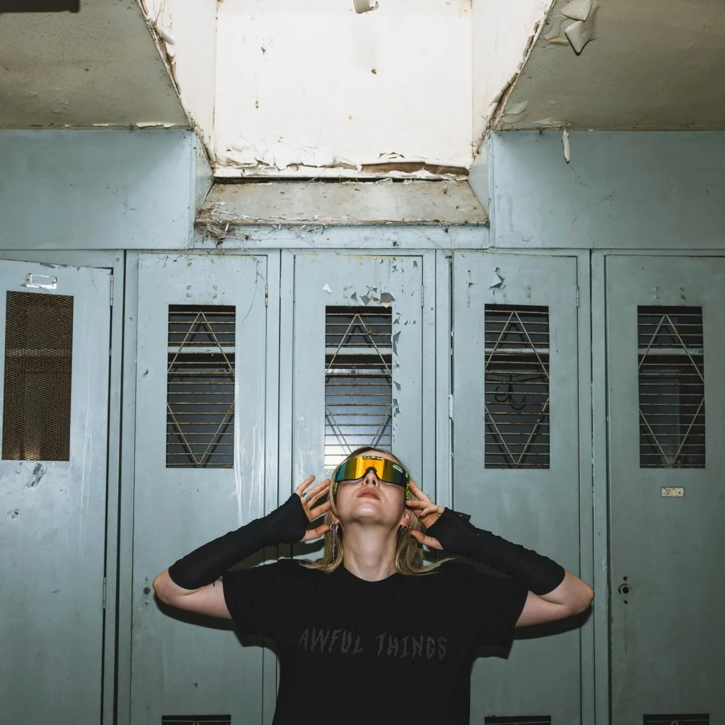 Black puff print on black @awfulthingsotepoti tees, long sleeves, crops, hoodies and crews available in store at @guilddunedin 
📸 @amandakonijn 
.
#awful #things #tees #crops #crews #hoodies #blackonblack #screenprinting #puffprint #design #dunedin 