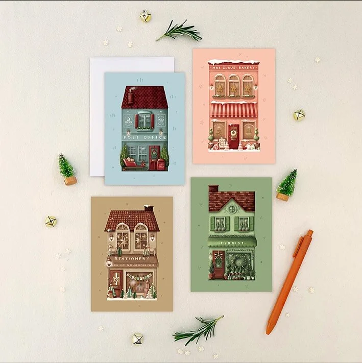 Welcome back to @studio_sue who is popping up with their fabulous festive range of stationery - cards, gift tags, note pads and planners! Available in store at @guilddunedin now!!!
.
.
.
#festive #christmas #stationery #cards #xmas #gift #tags #notep