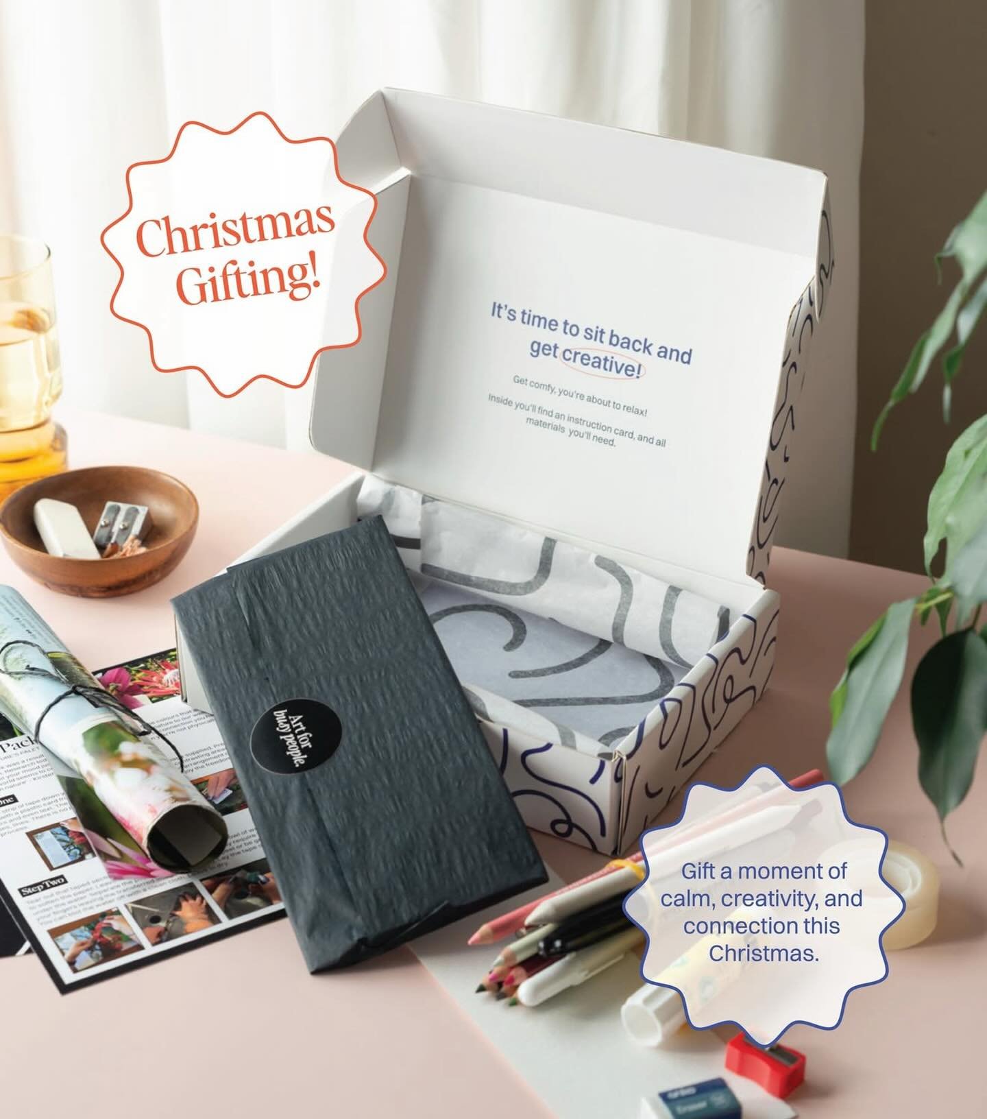 We are loving seeing the @artforbusypeople packs resonate with so many customers! Each pack contains all materials and shirt video tutorials to guide absolutely anyone through a mindful art experience. Definitely something to add to your wishlist, or