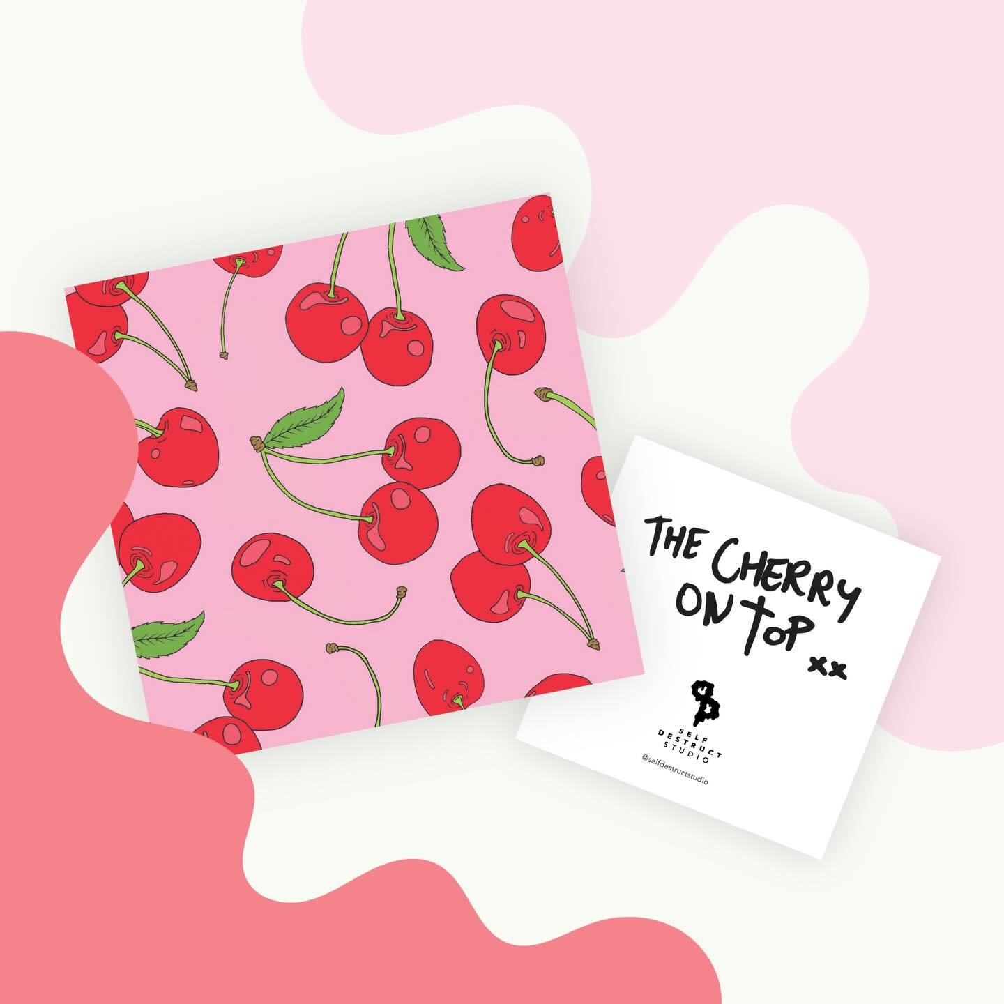 A great new range of cards and prints in store by @selfdestructstudio - don&rsquo;t forget to check the back of the cards for a cute or cheeky message! 🍒