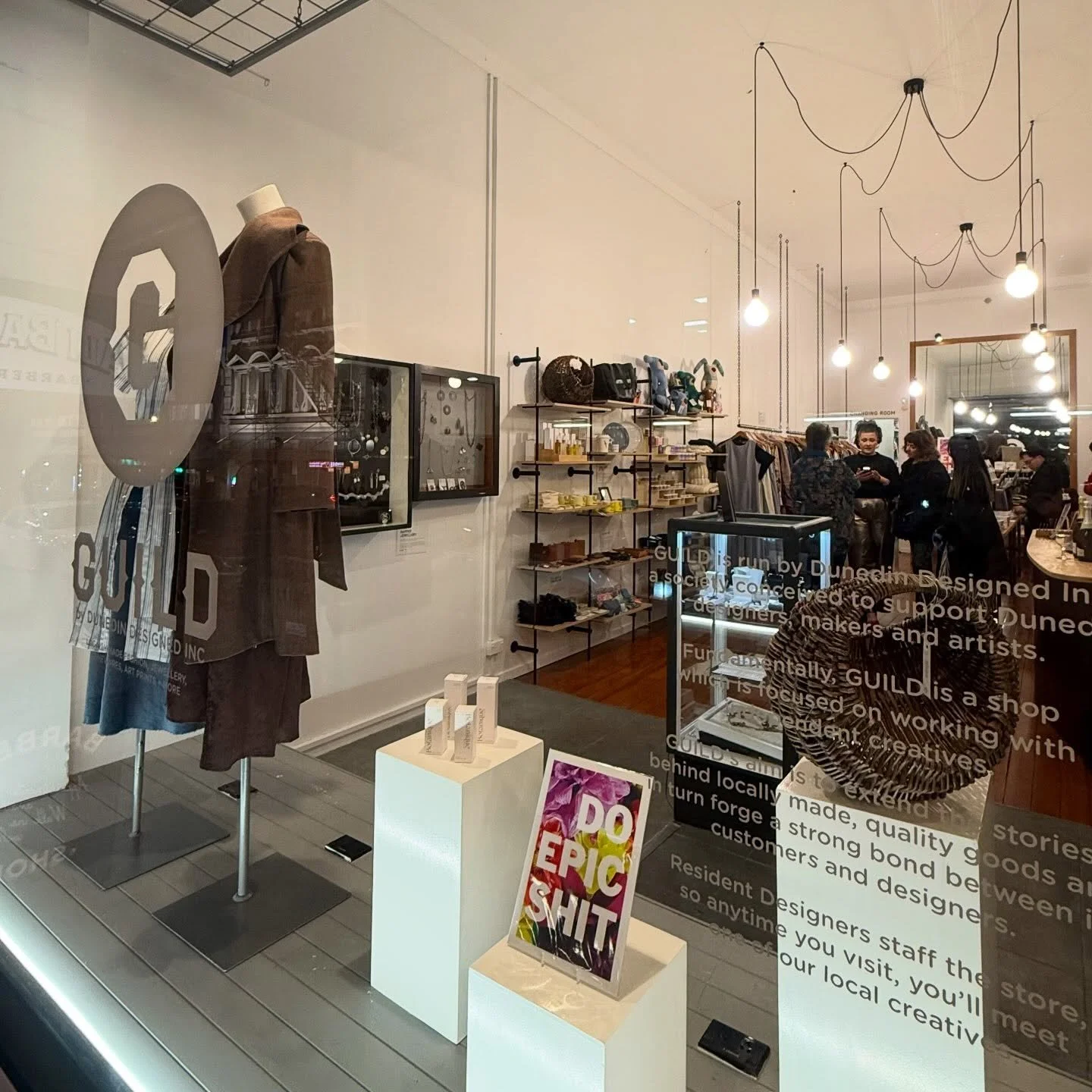 Thanks to everyone who popped in Friday night and today to check out the refreshed space! We&rsquo;re back to usual hours from Monday, with Dallas from @auntyclothing on in the morning, and Denise from @artforbusypeople there in the afternoon!
