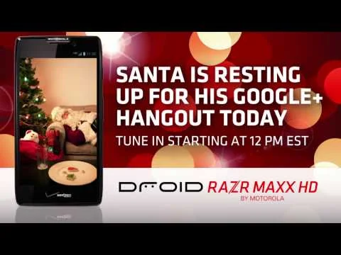 Hangout on Air with Santa Claus Presented by Motorola