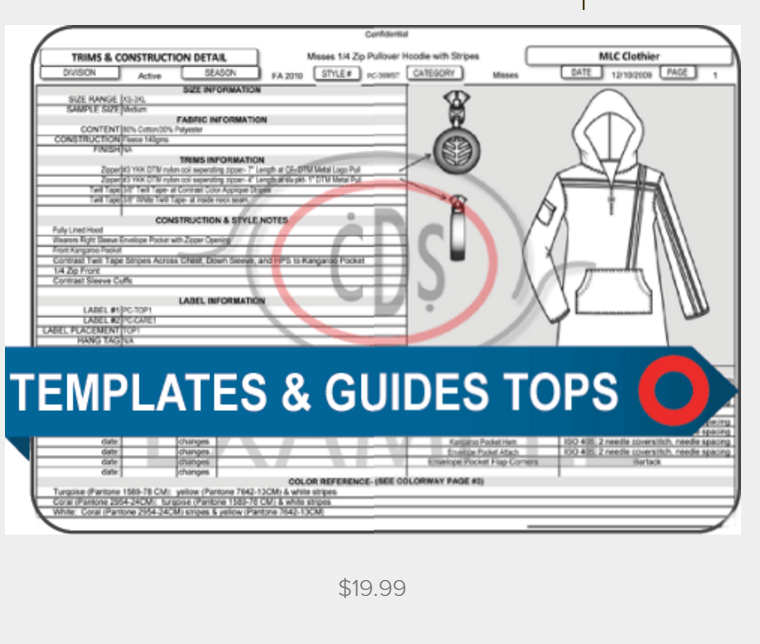 Specification Sheet Template - Basic Top 