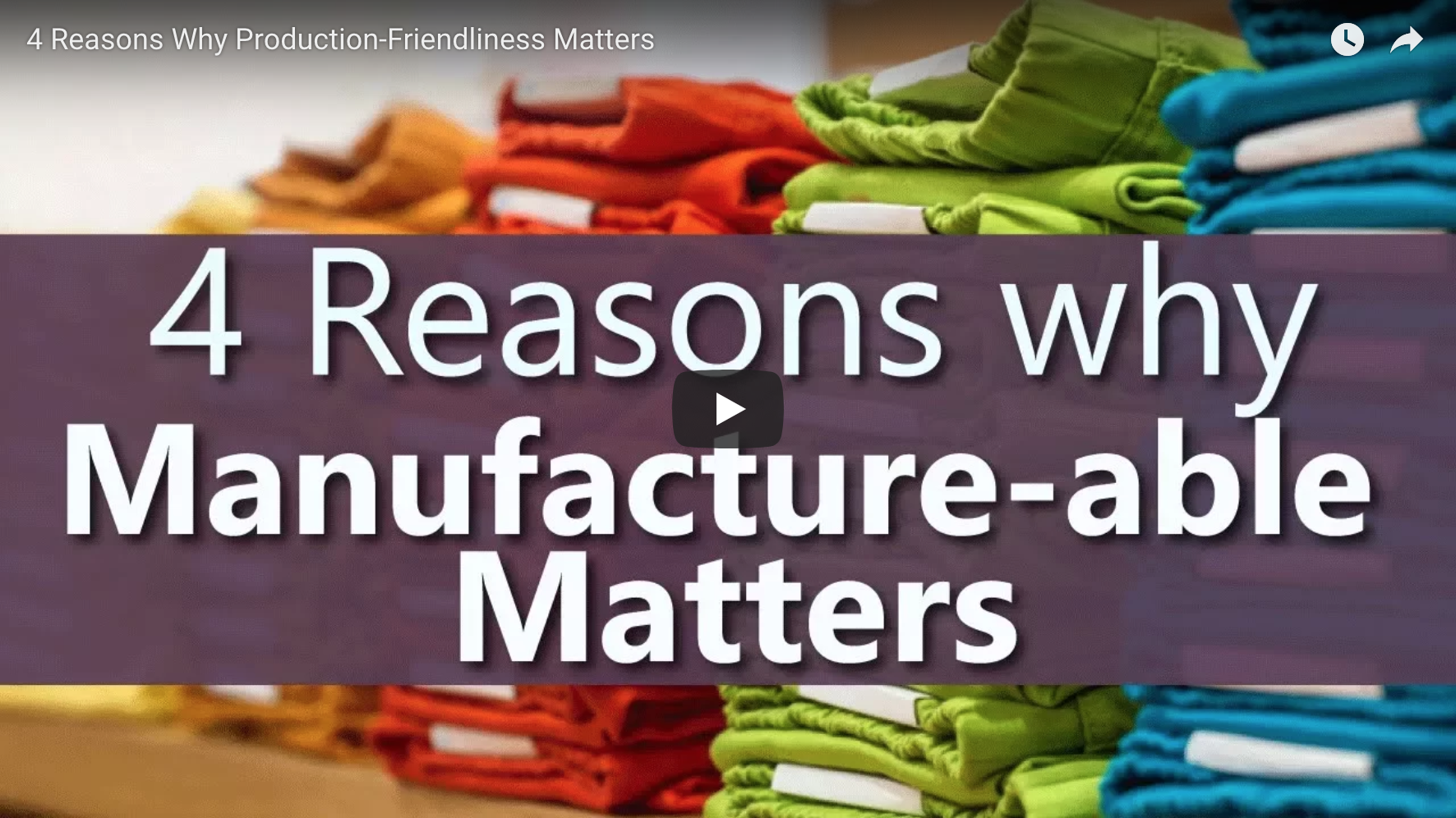 4 Reasons Why Production - Friendliness Matters