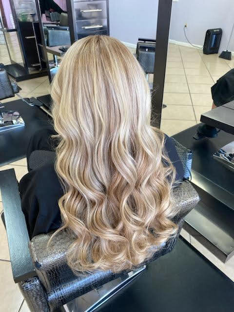 Sandy Blonde Highlights