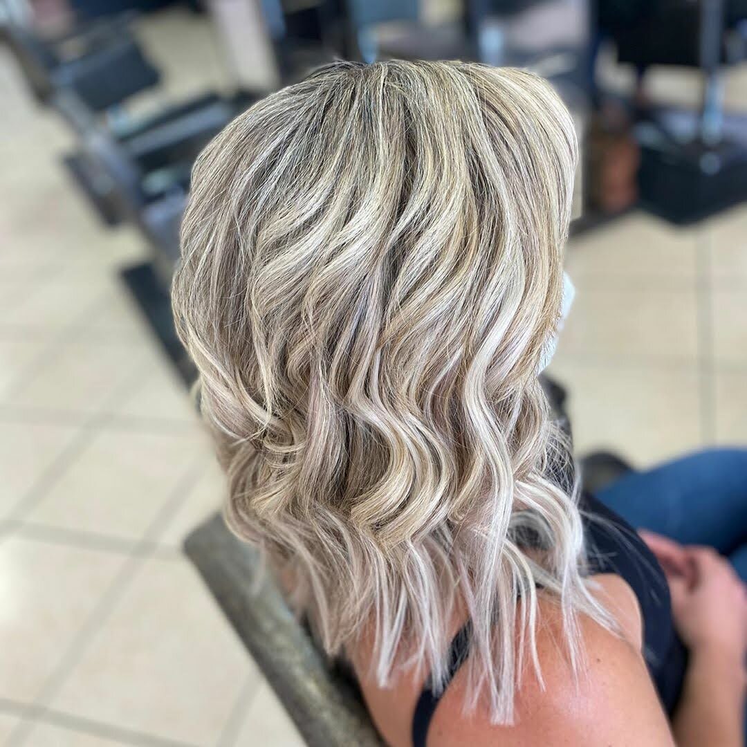 Bright Blonde with Extensions