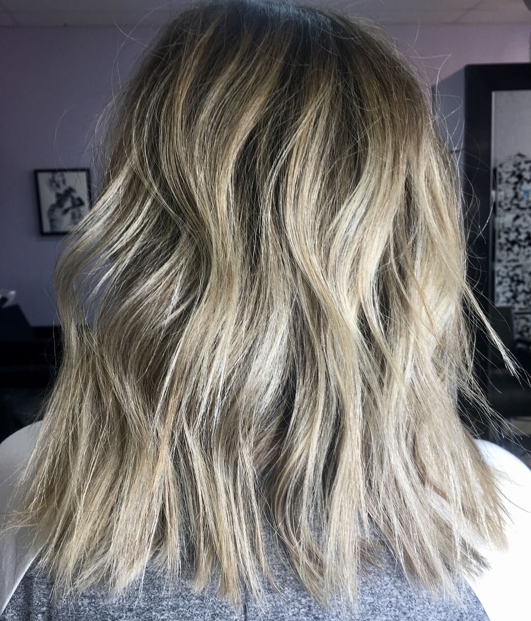 Blonde Highlights with Shadow Root